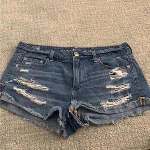 American Eagle Tomgirl Shortie denim shorts